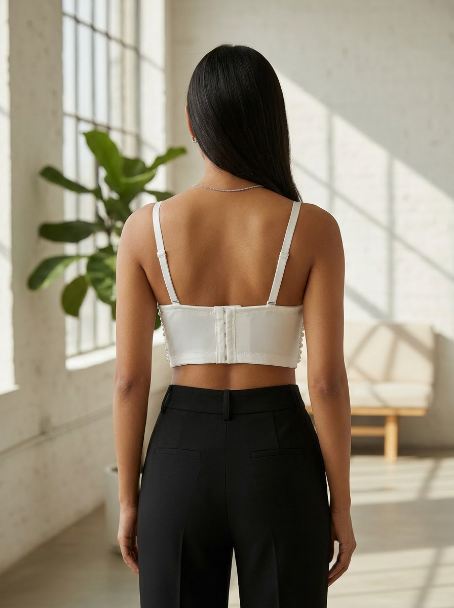 Luxe Pearl Padded Corset Top