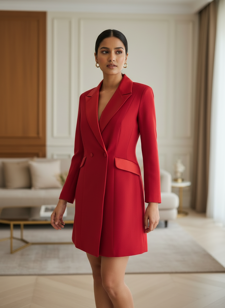 Scarlet Power Blazer Dress