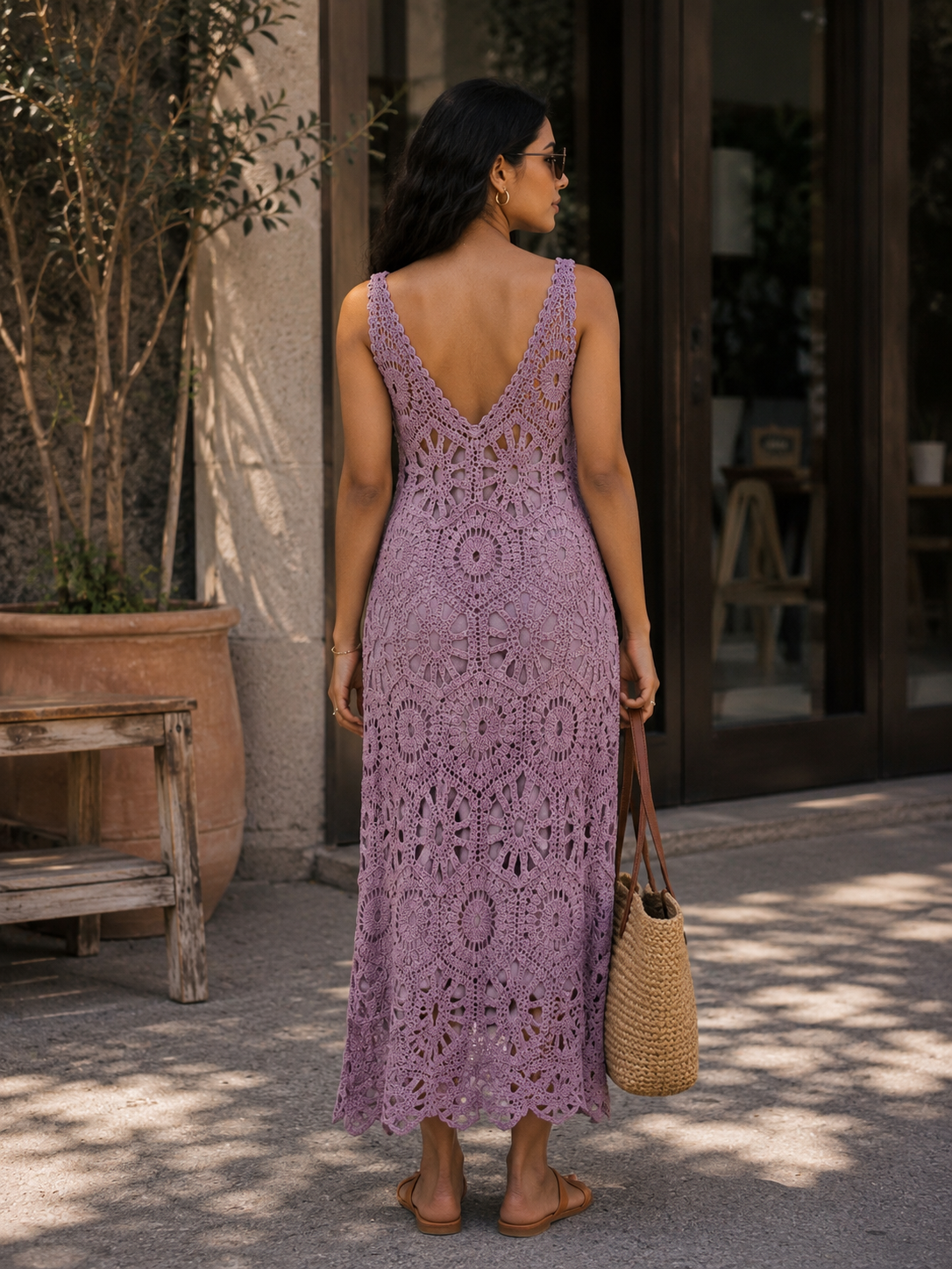 Santorini Crochet Cover Up