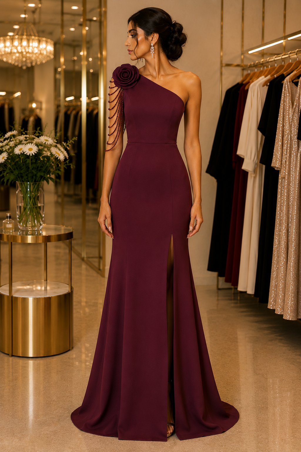Luxe One Shoulder Partywear Dress