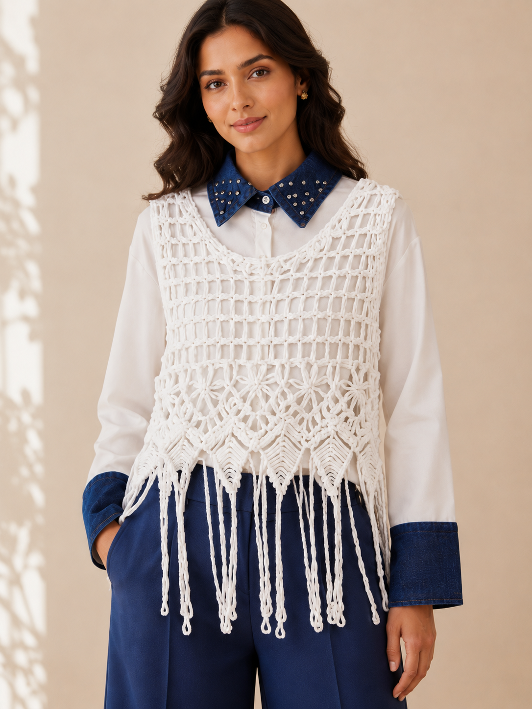 Fringe Vest Shirt