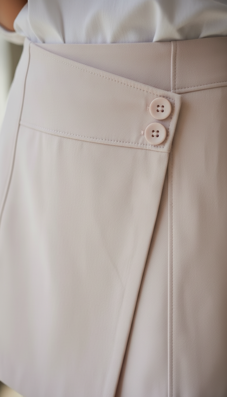 Wrap Style Mini Skirt