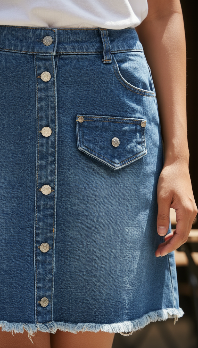 Denim  Skirt