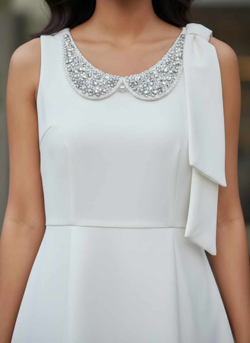 Pearl Detail Dress