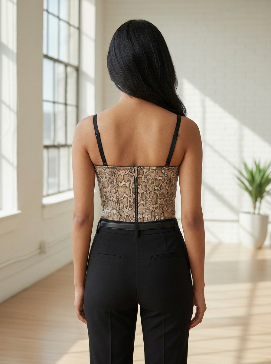 Python Padded Corset Top
