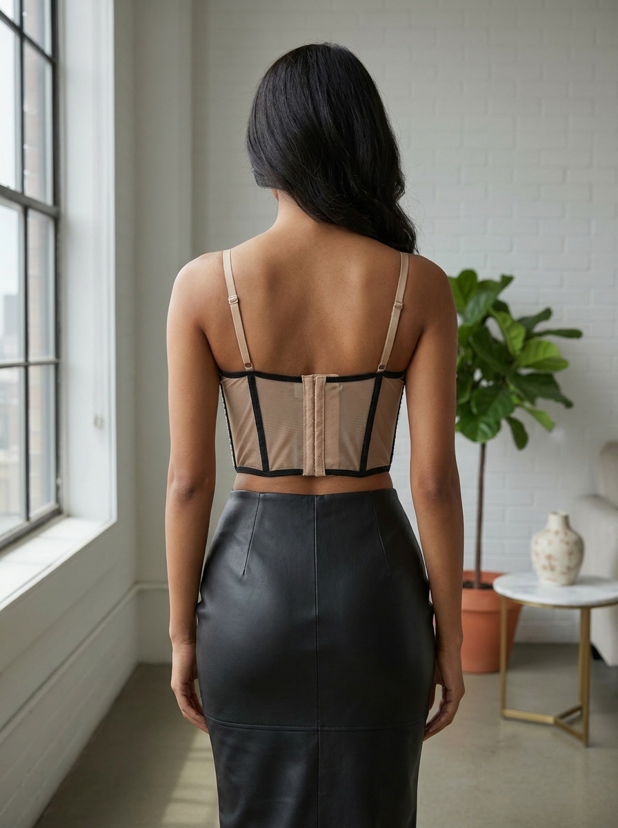 Luxe Panel Padded Corset Top
