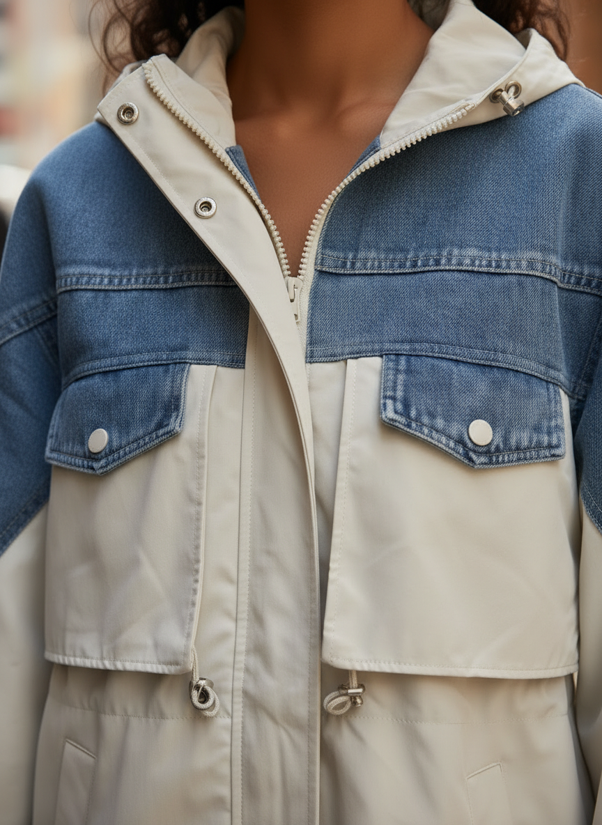Street Style Colorblock Jacket