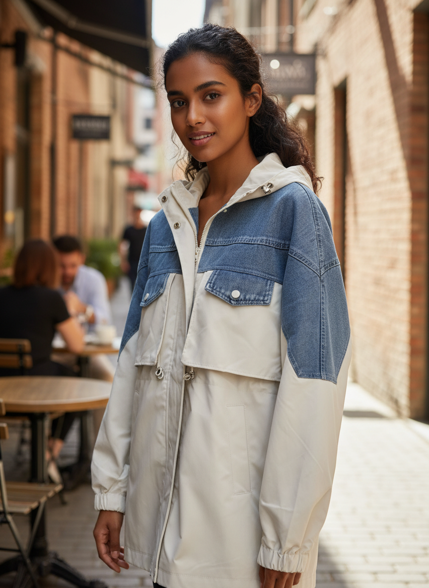 Street Style Colorblock Jacket