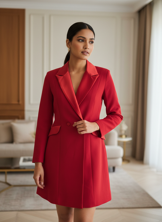 Scarlet Power Blazer Dress