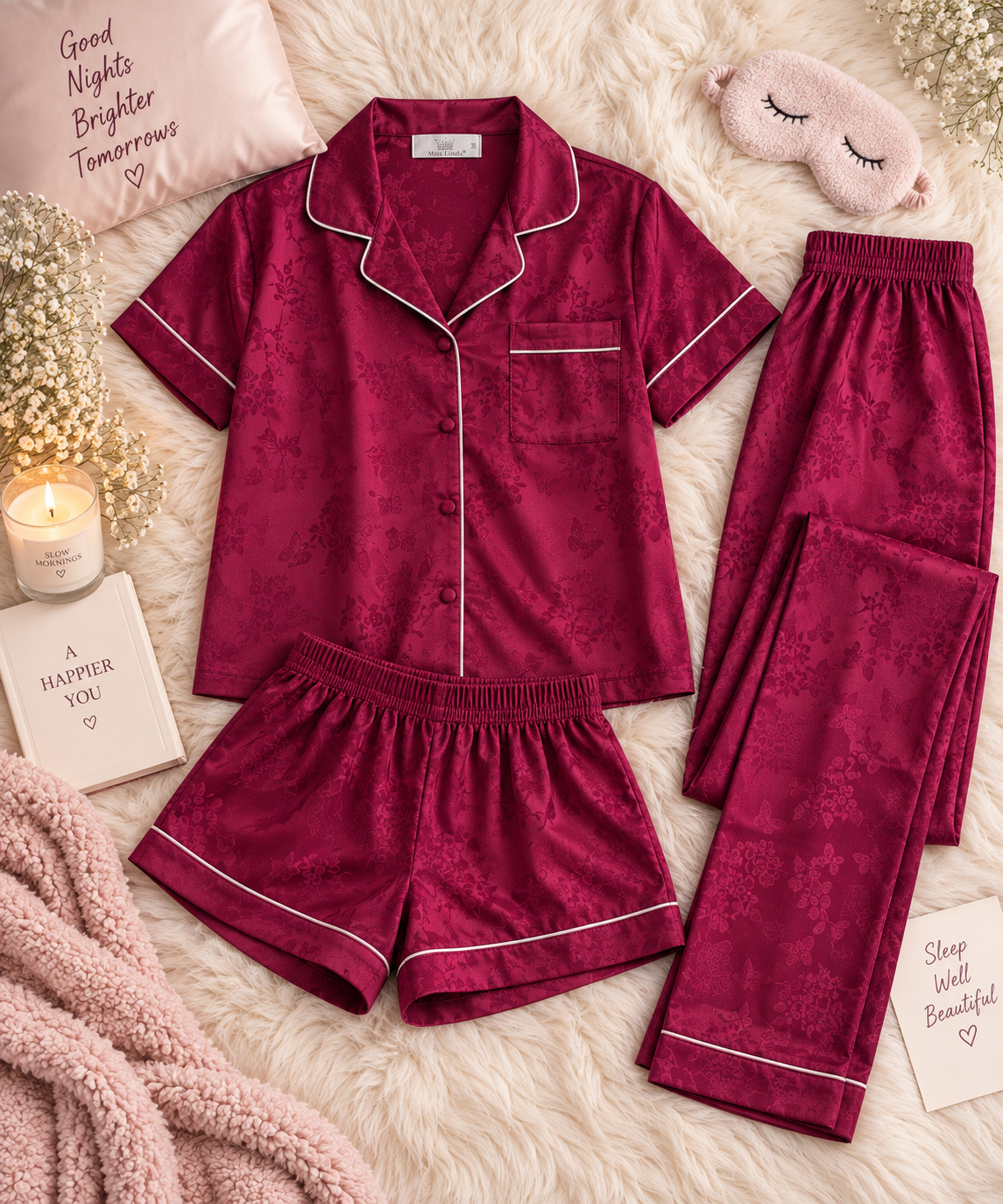 Dreamy 3-Piece Night Suit