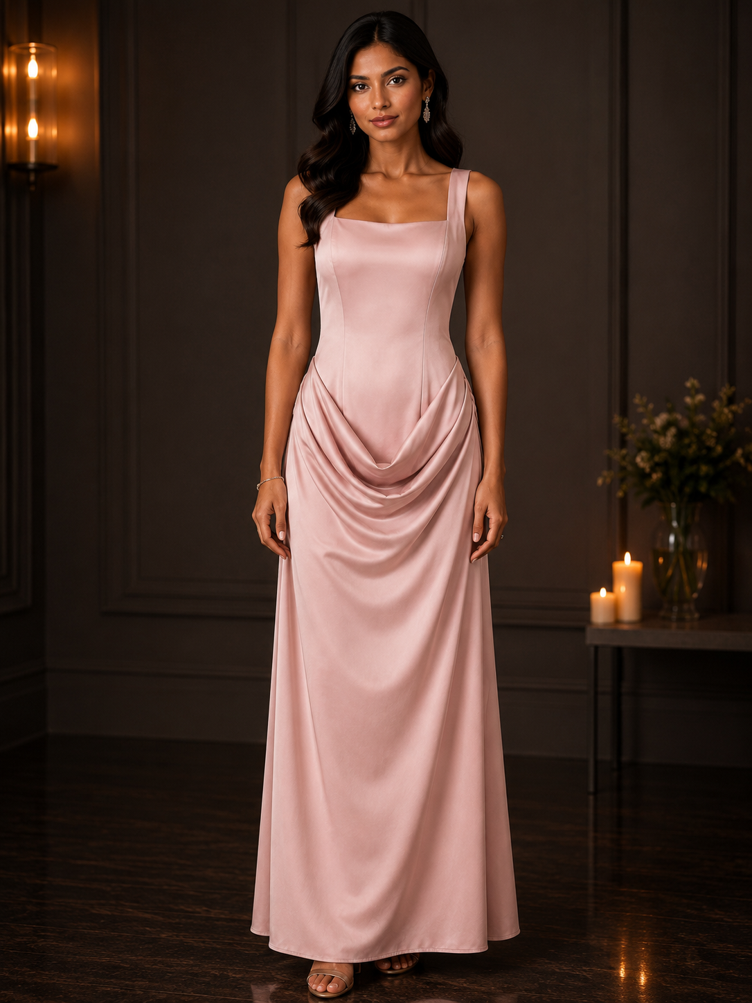 Ruched Waist Party Dress