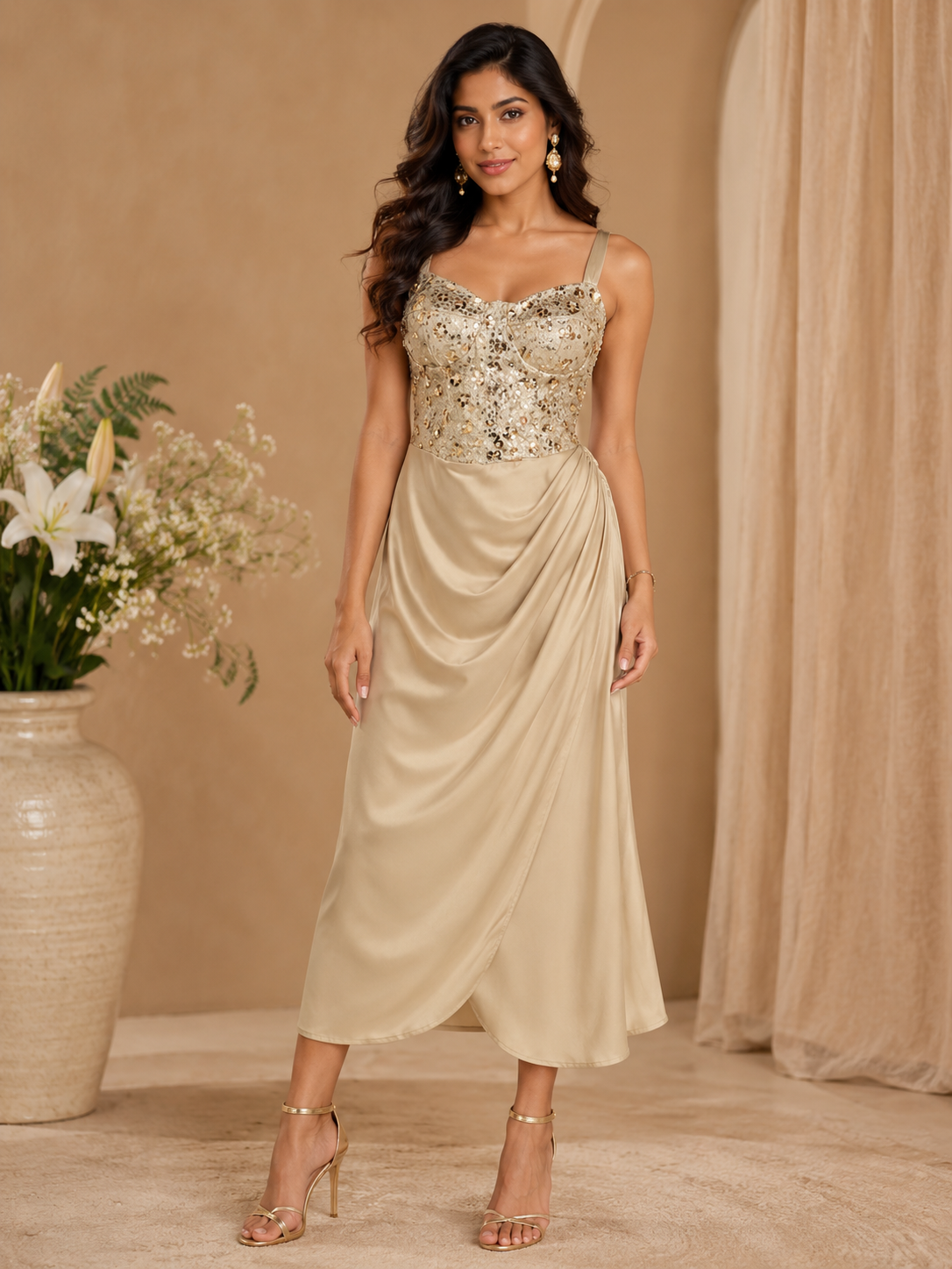 Sequin Corset Partywear Dress
