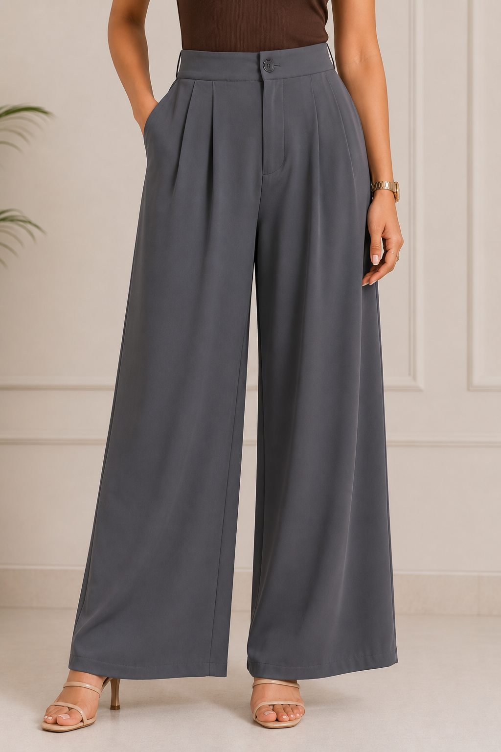 Korean Back Elastic Pants