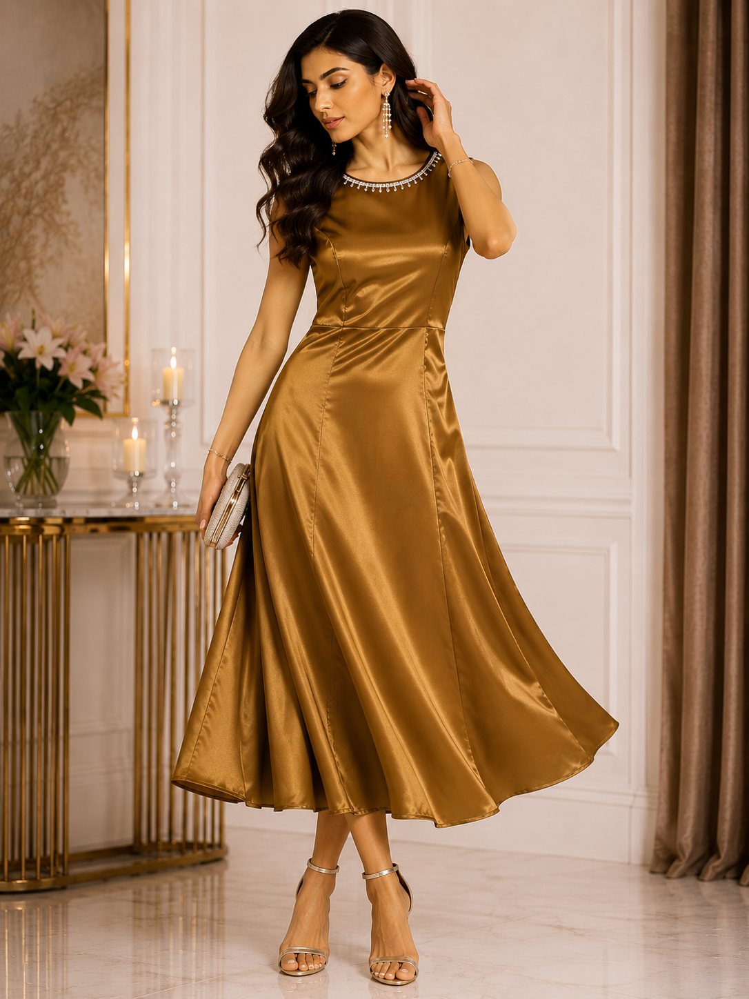Satin Elegance Dress
