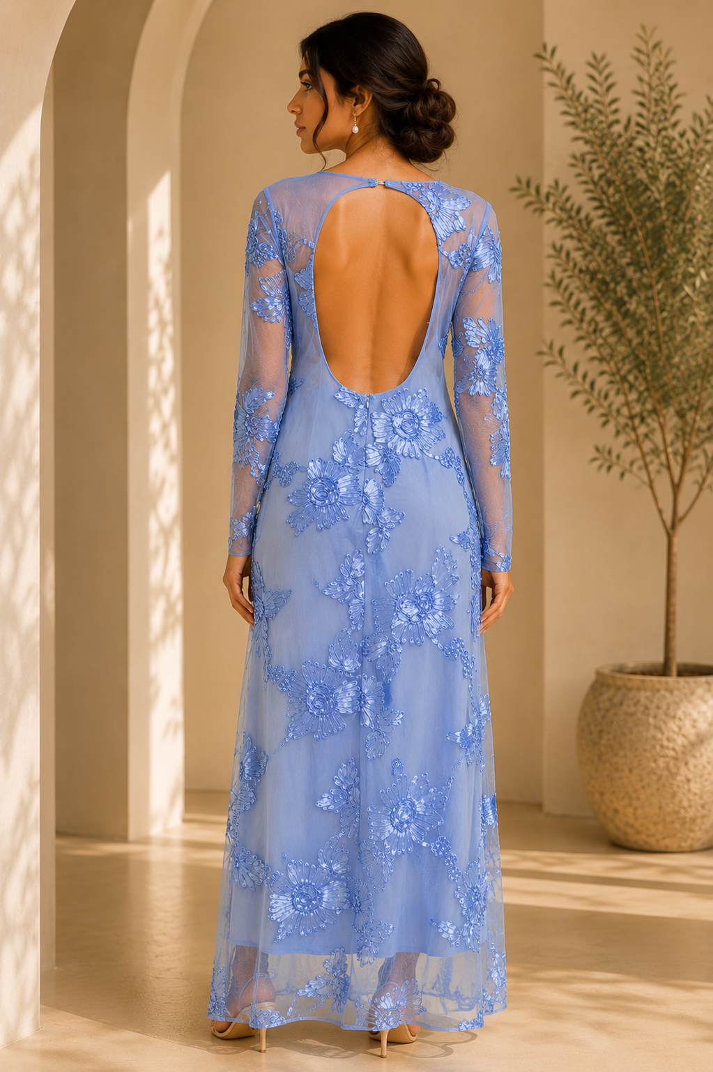 Floral Bodycon Maxi Dress