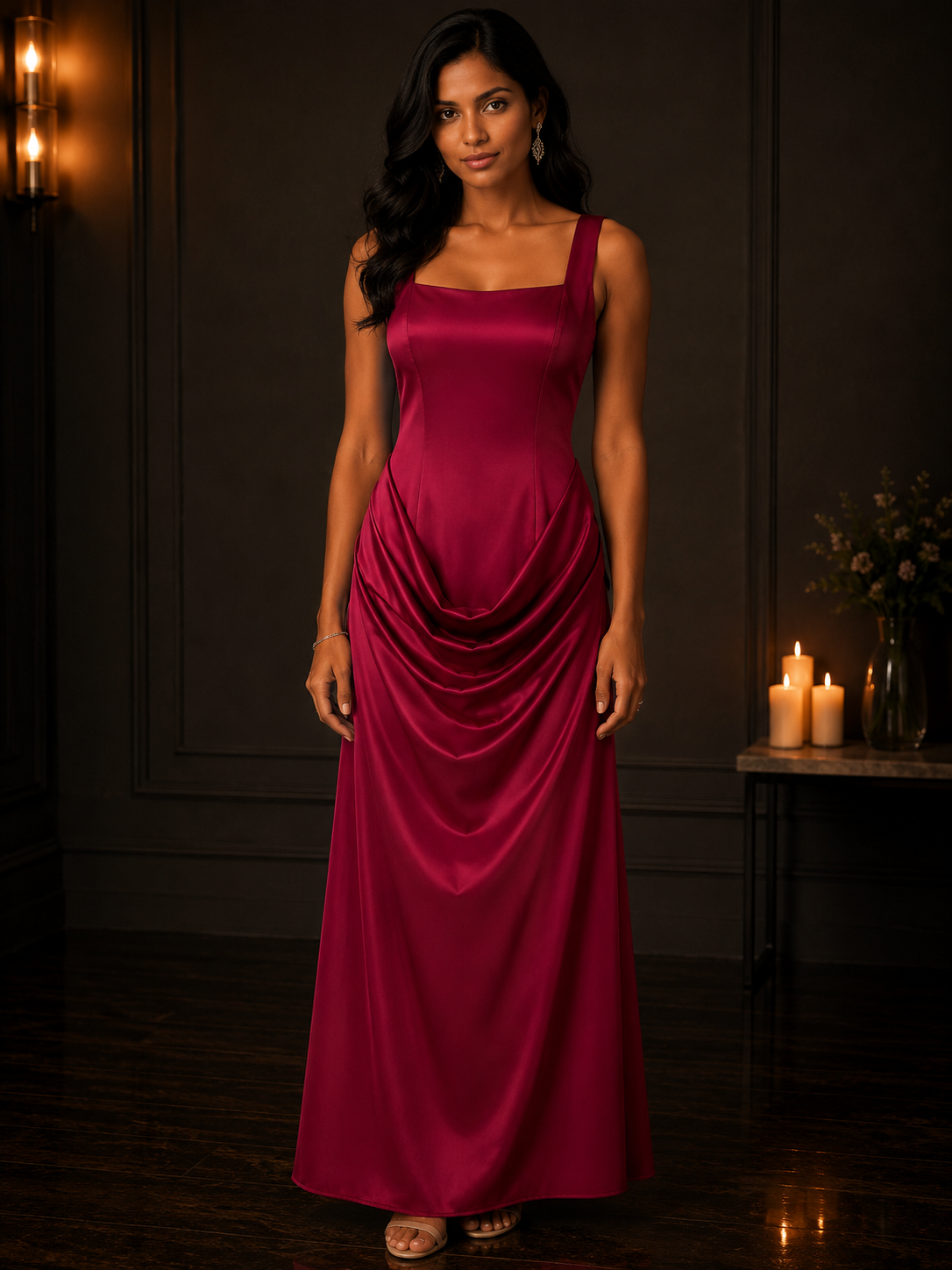 Ruched Waist Party Dress