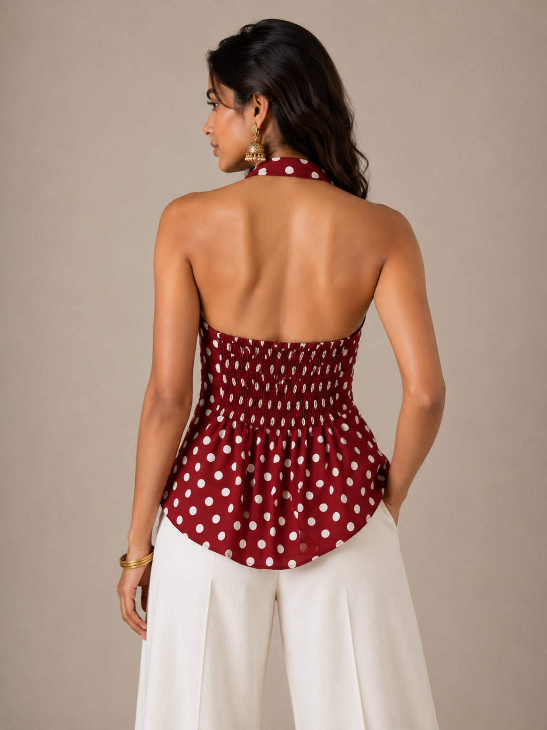 Retro Charm Halter Top