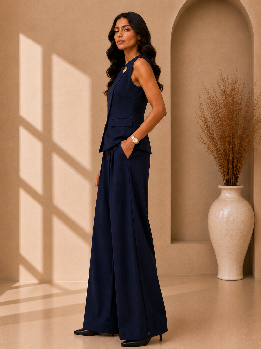 Sleeveless Tailored Co-Ord Set