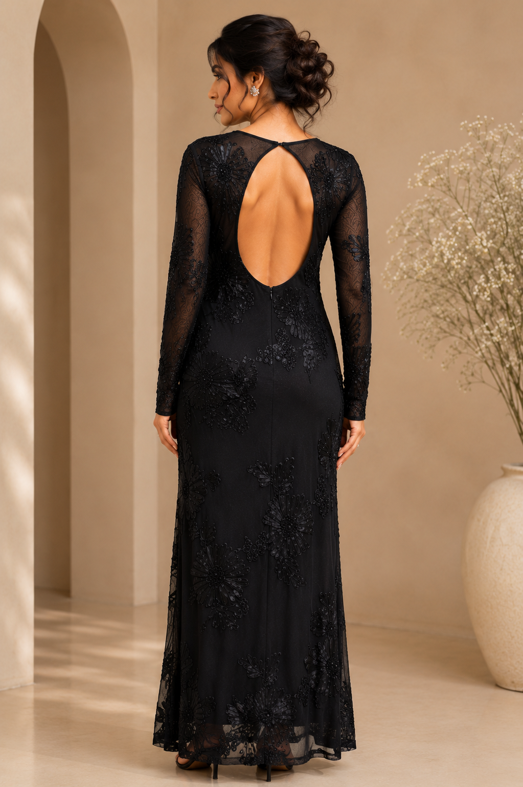 Floral Bodycon Maxi Dress
