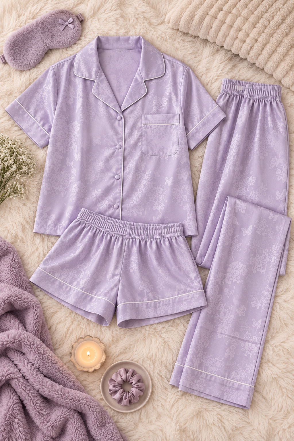Dreamy 3-Piece Night Suit