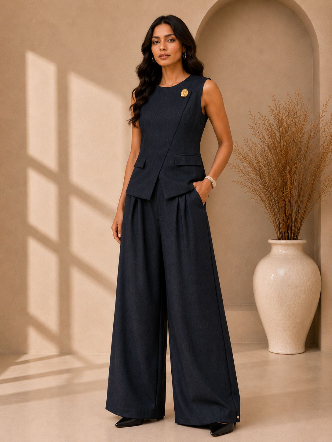 Sleeveless Tailored Co-Ord Set