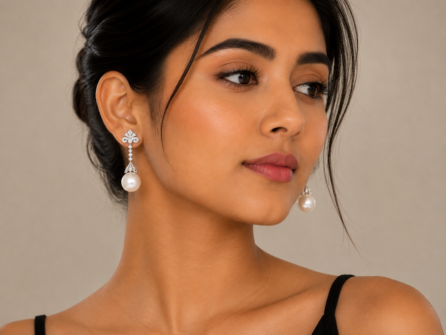 Royal Pearl Drop Earrings