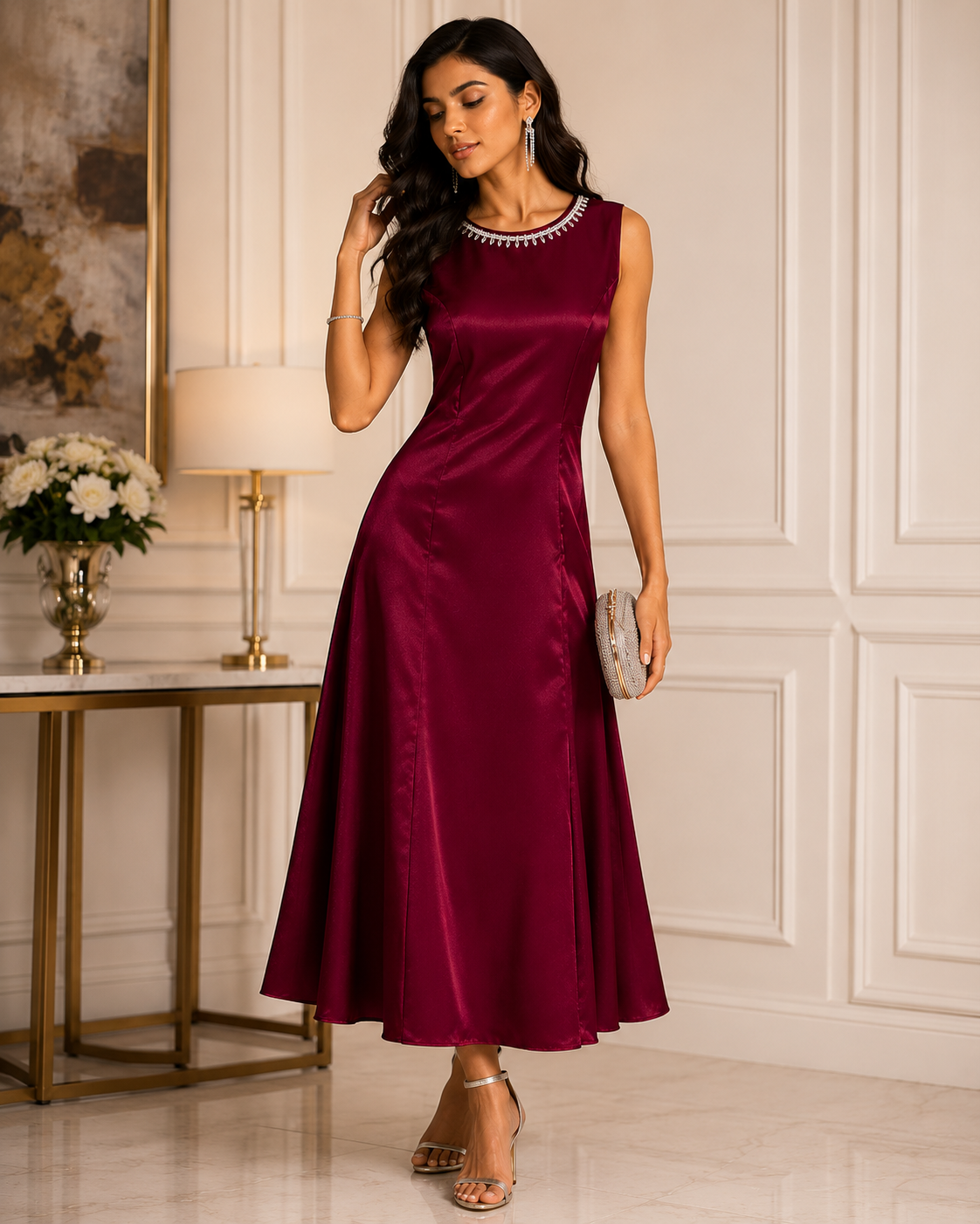 Satin Elegance Dress