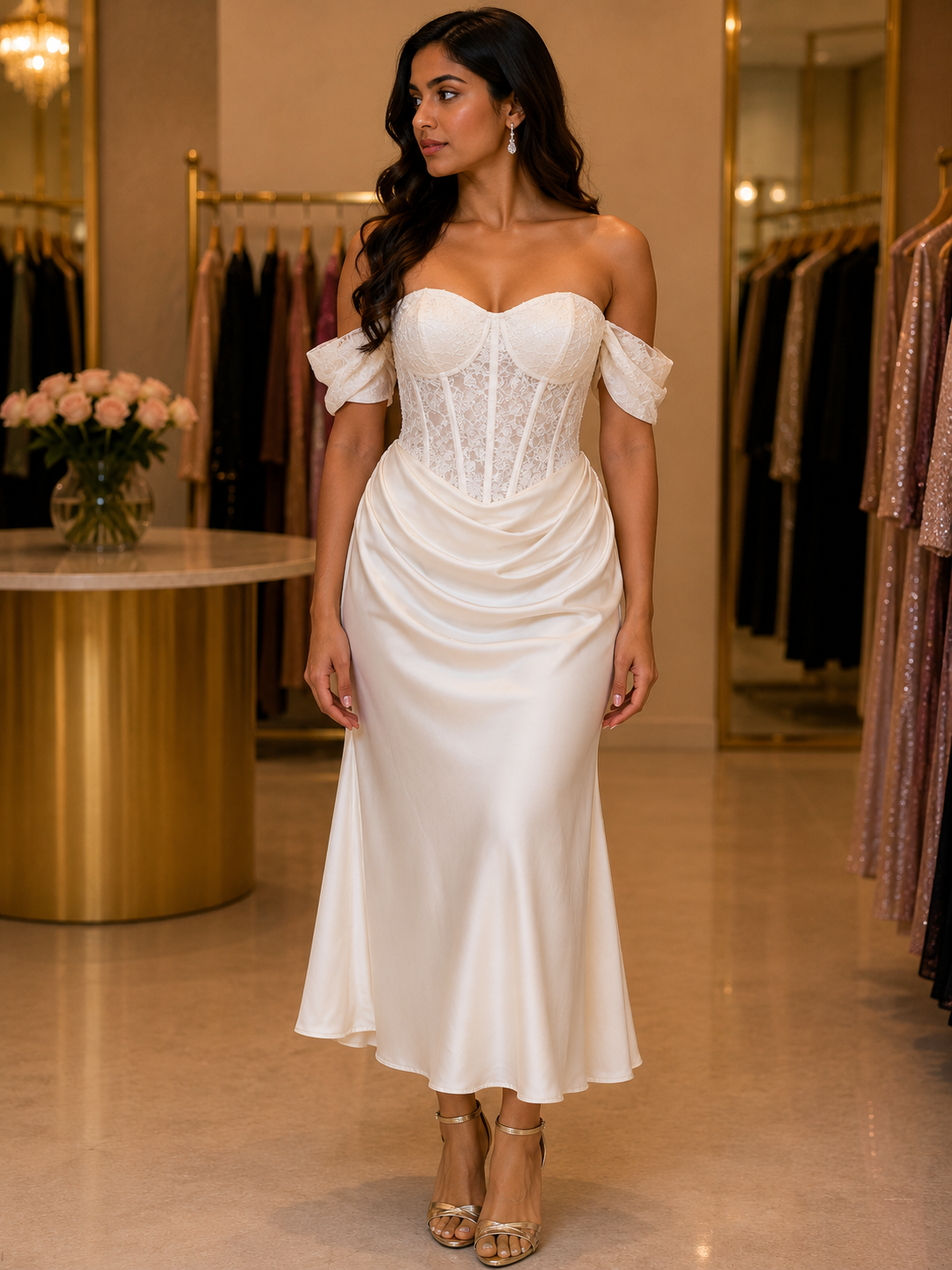 Romantic Corset Evening Dress