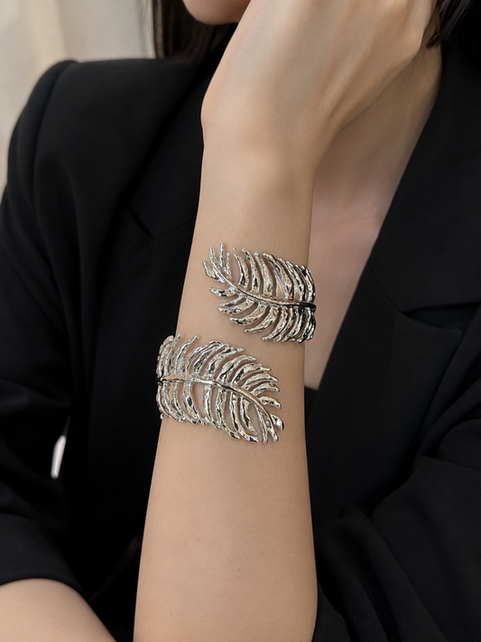 Celeste Leaf Statement Cuff