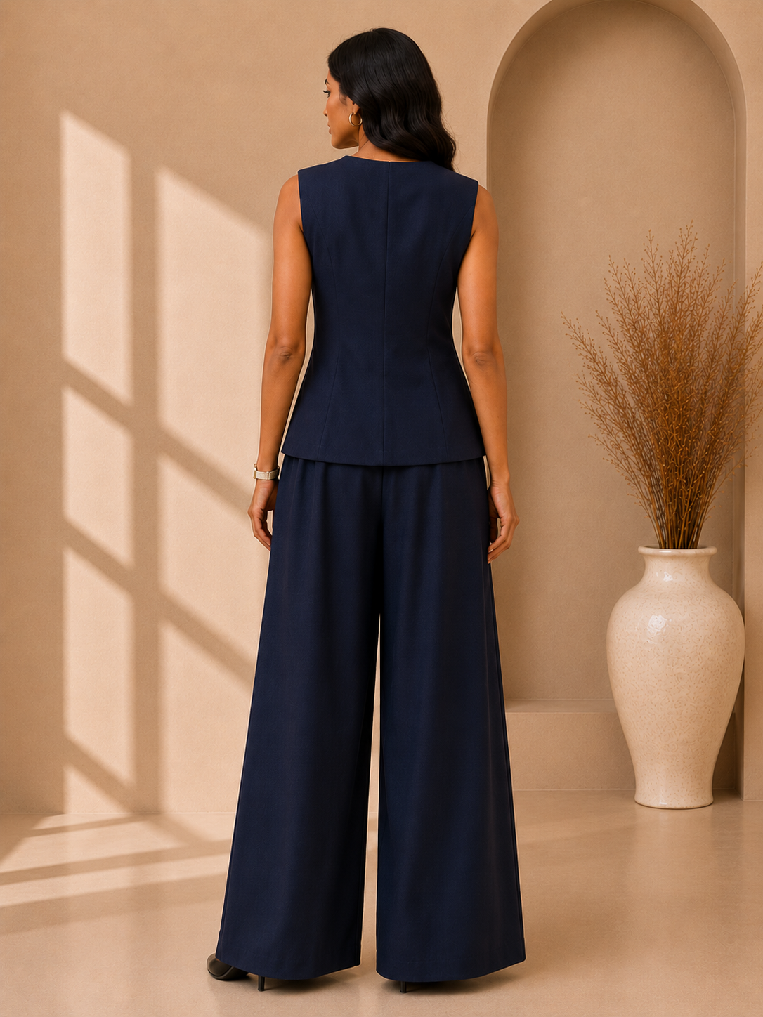 Sleeveless Tailored Co-Ord Set