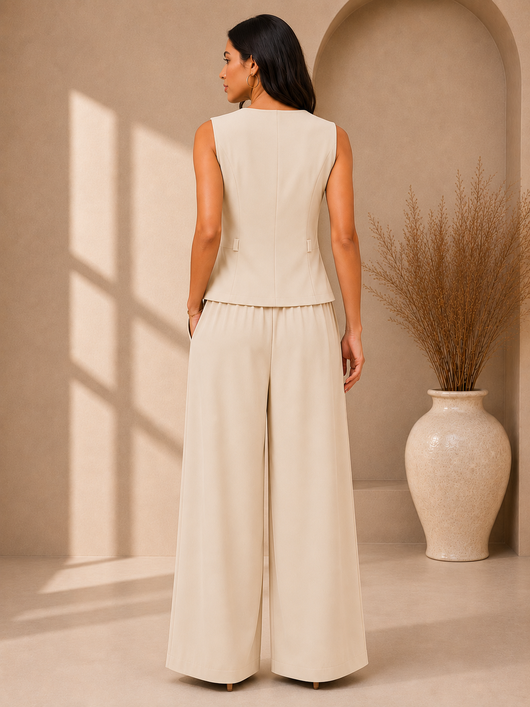 Executive Sleeveless Blazer Co-Ord