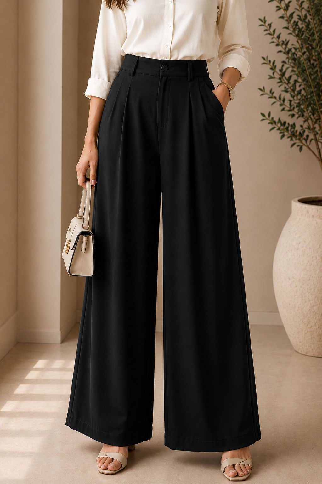 Korean Fit Wide Leg Pants