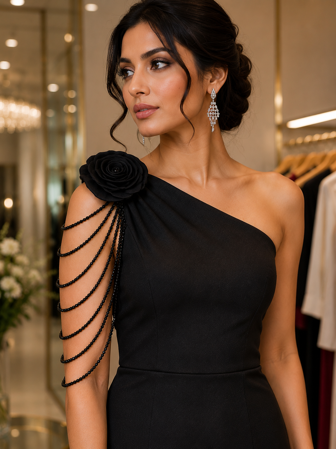 Luxe One Shoulder Partywear Dress