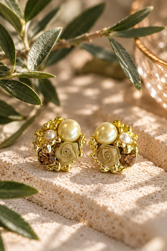 Pearl Charm Earrings