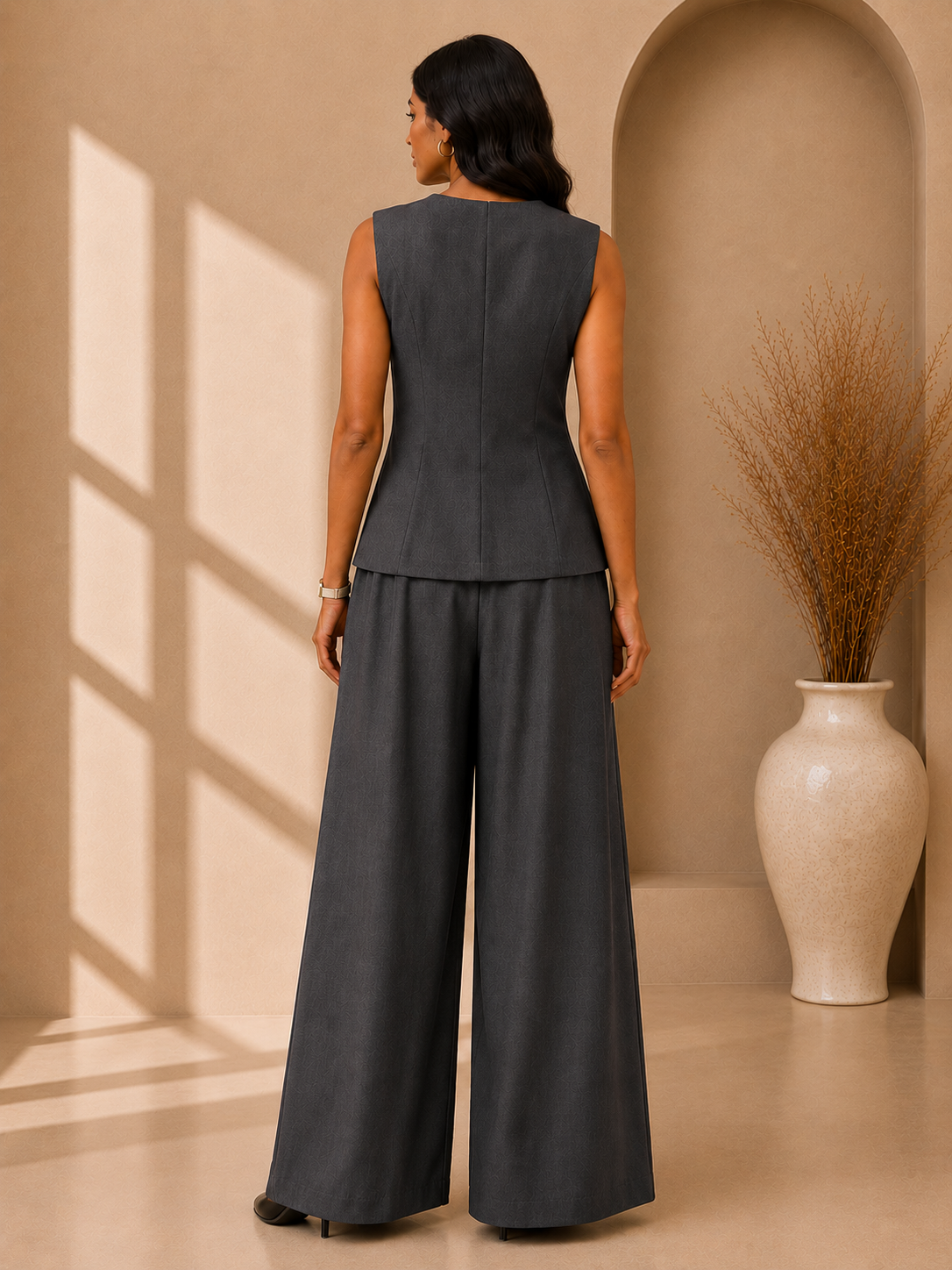 Sleeveless Tailored Co-Ord Set