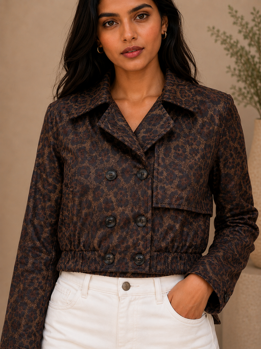 Wild Leopard Print Jacket