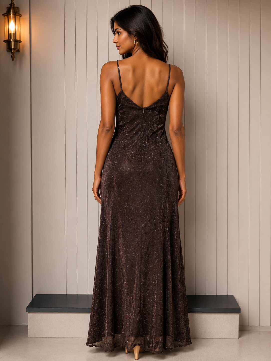 Shimmer Slip Gown