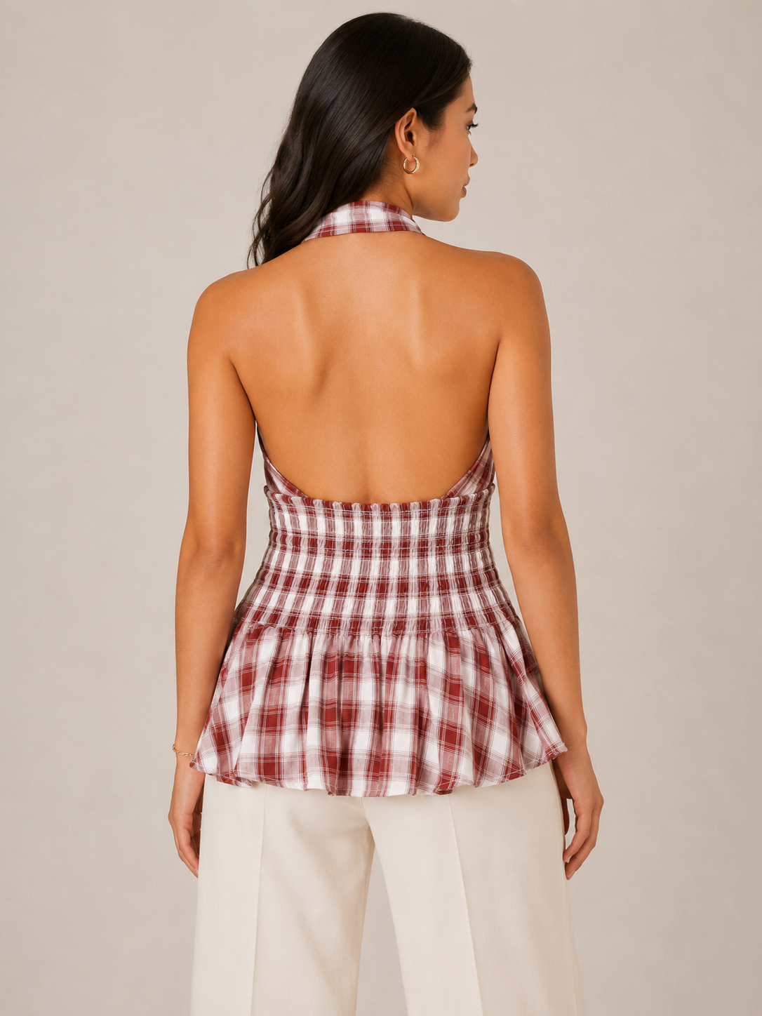 Classic Check Knot Top
