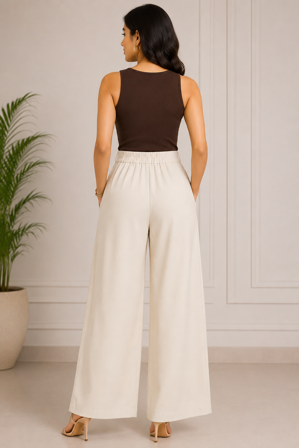 Korean Back Elastic Pants