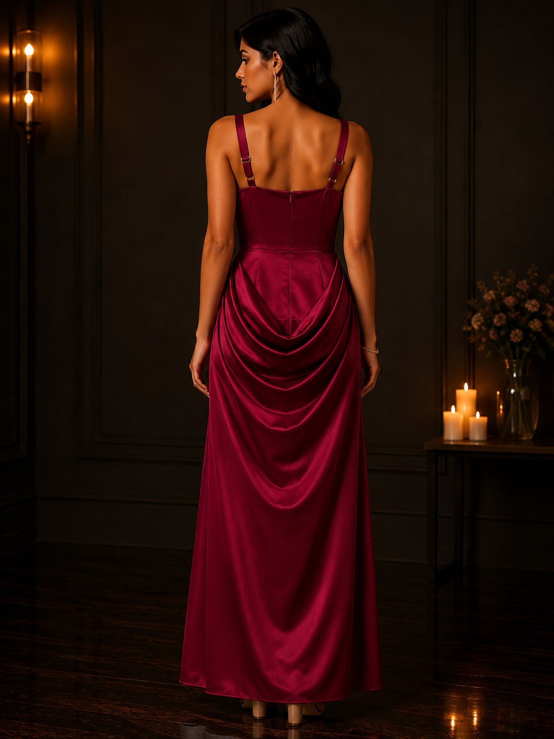 Ruched Waist Party Dress