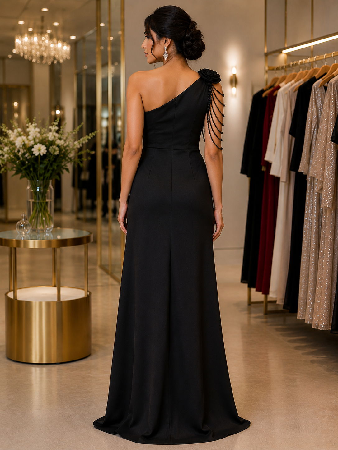 Luxe One Shoulder Partywear Dress