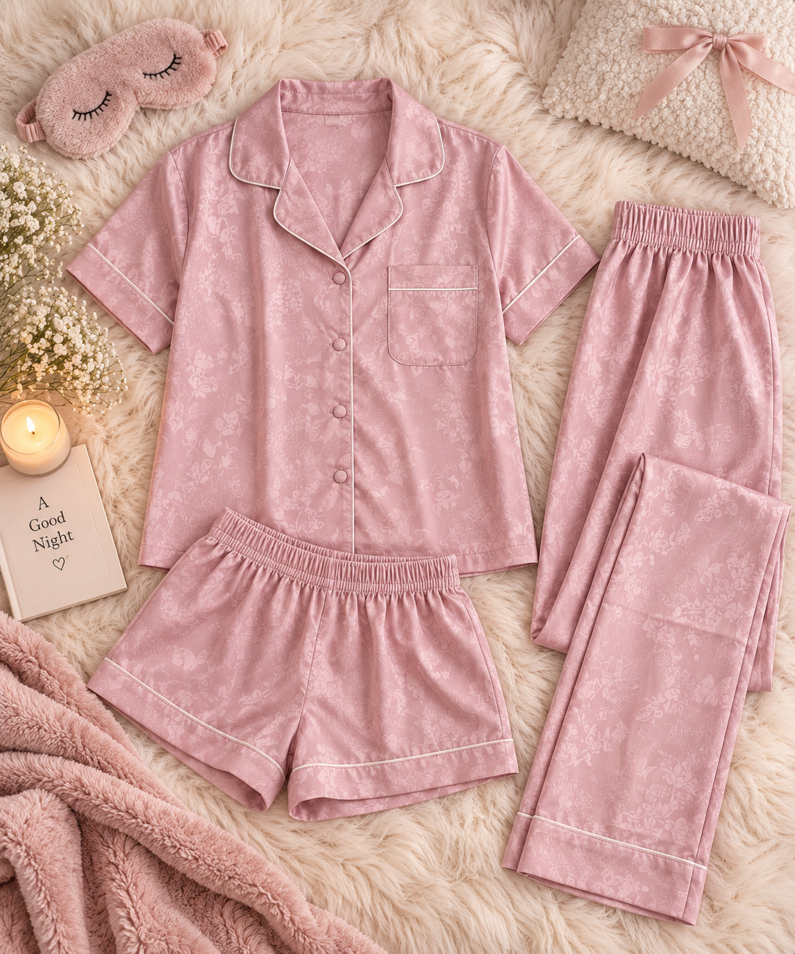Dreamy 3-Piece Night Suit