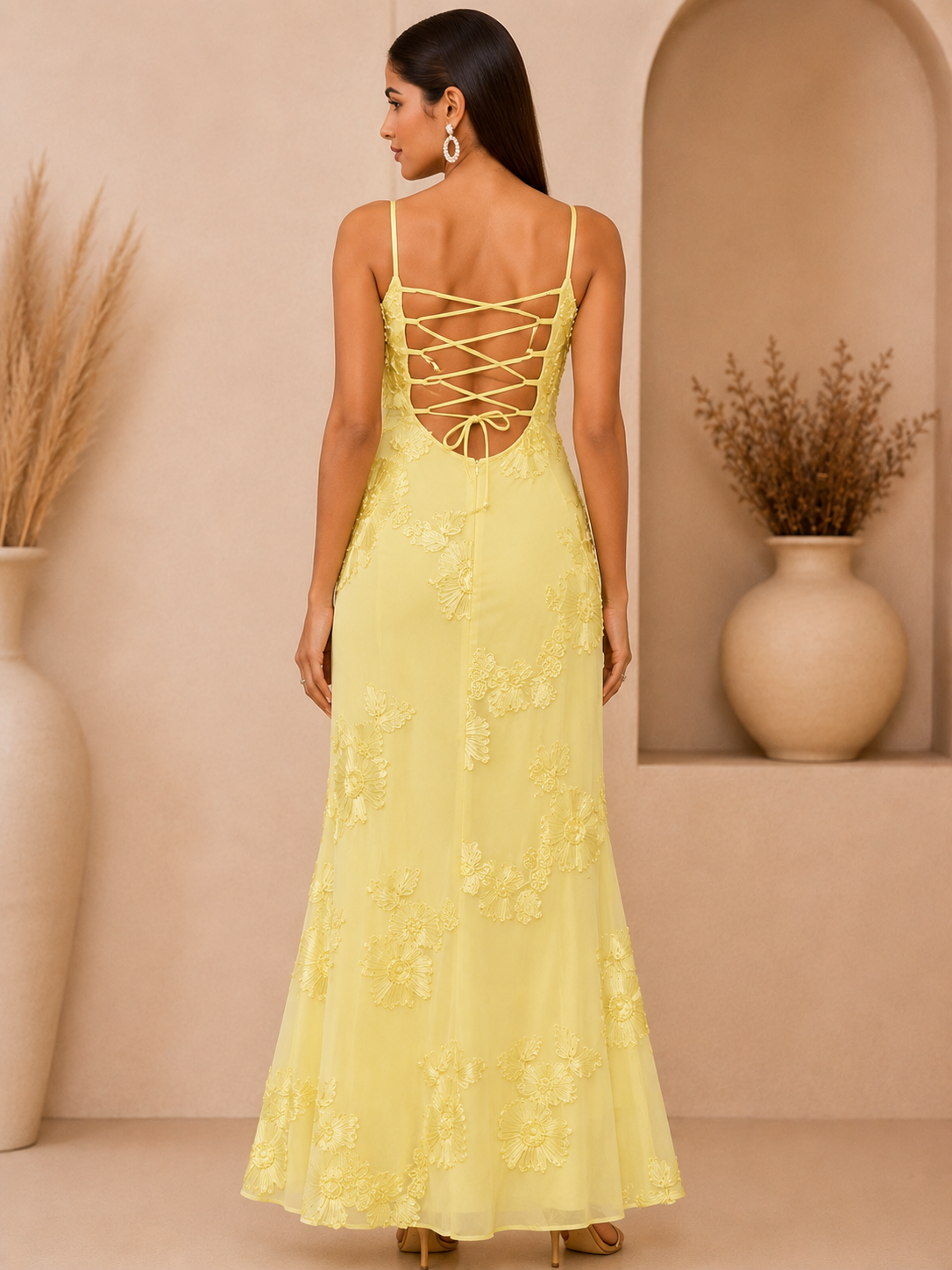 Floral Mesh Dress