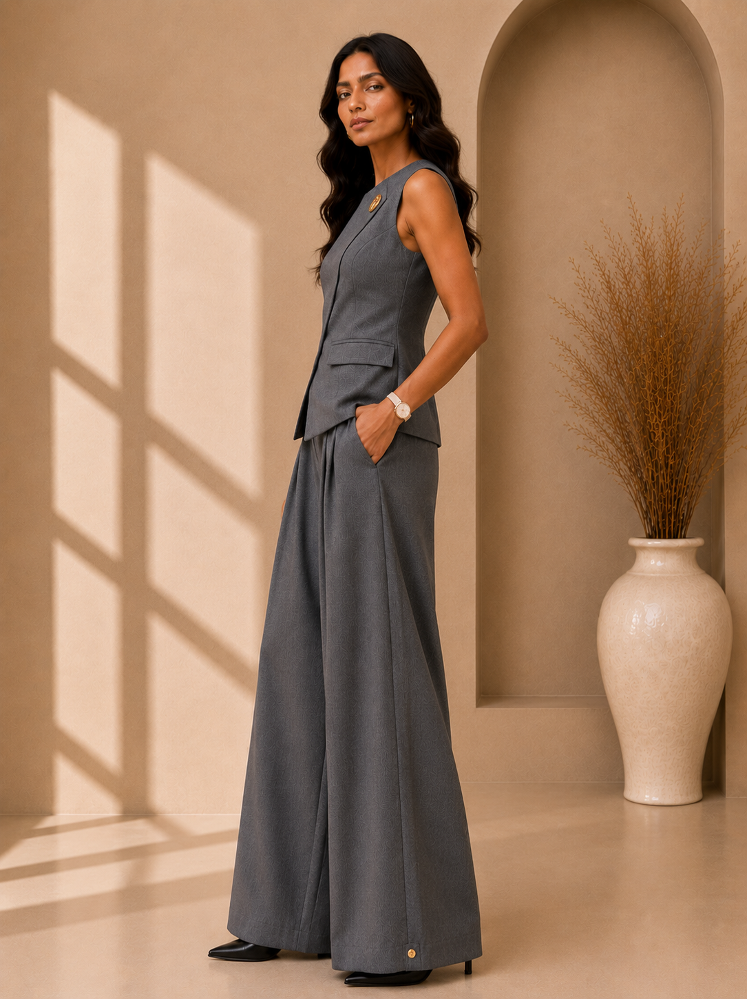 Sleeveless Tailored Co-Ord Set