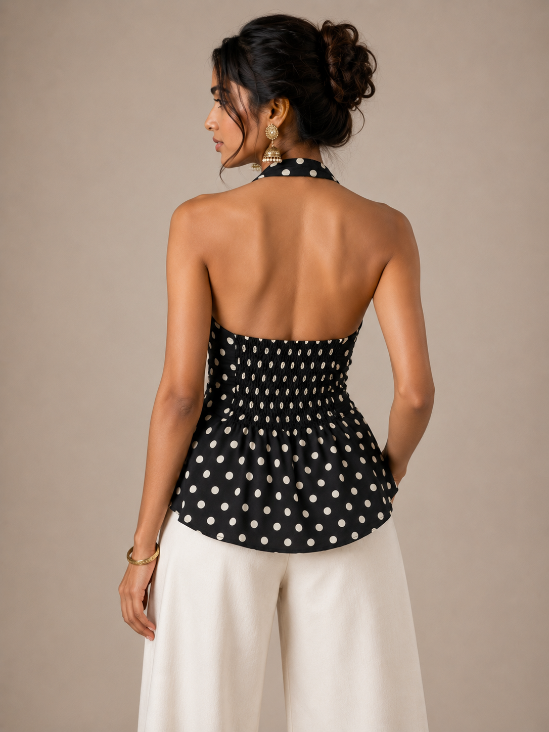 Retro Charm Halter Top