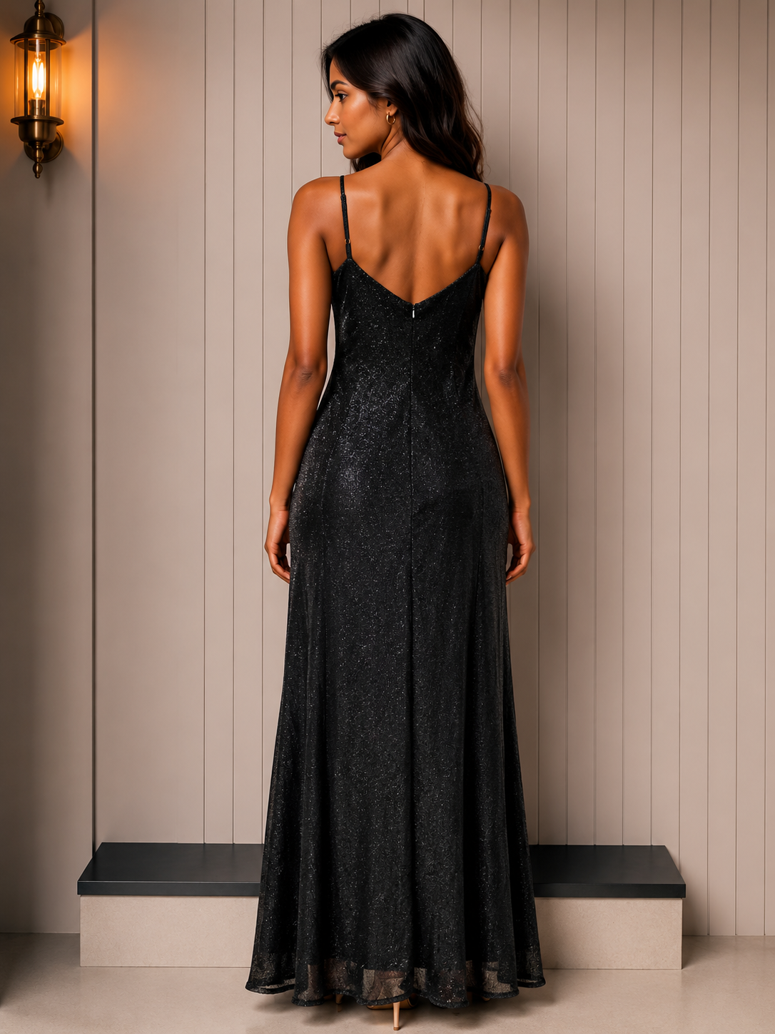 Shimmer Slip Gown