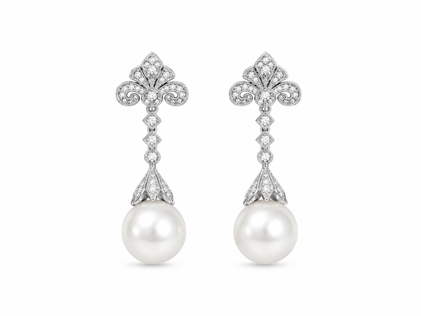 Royal Pearl Drop Earrings
