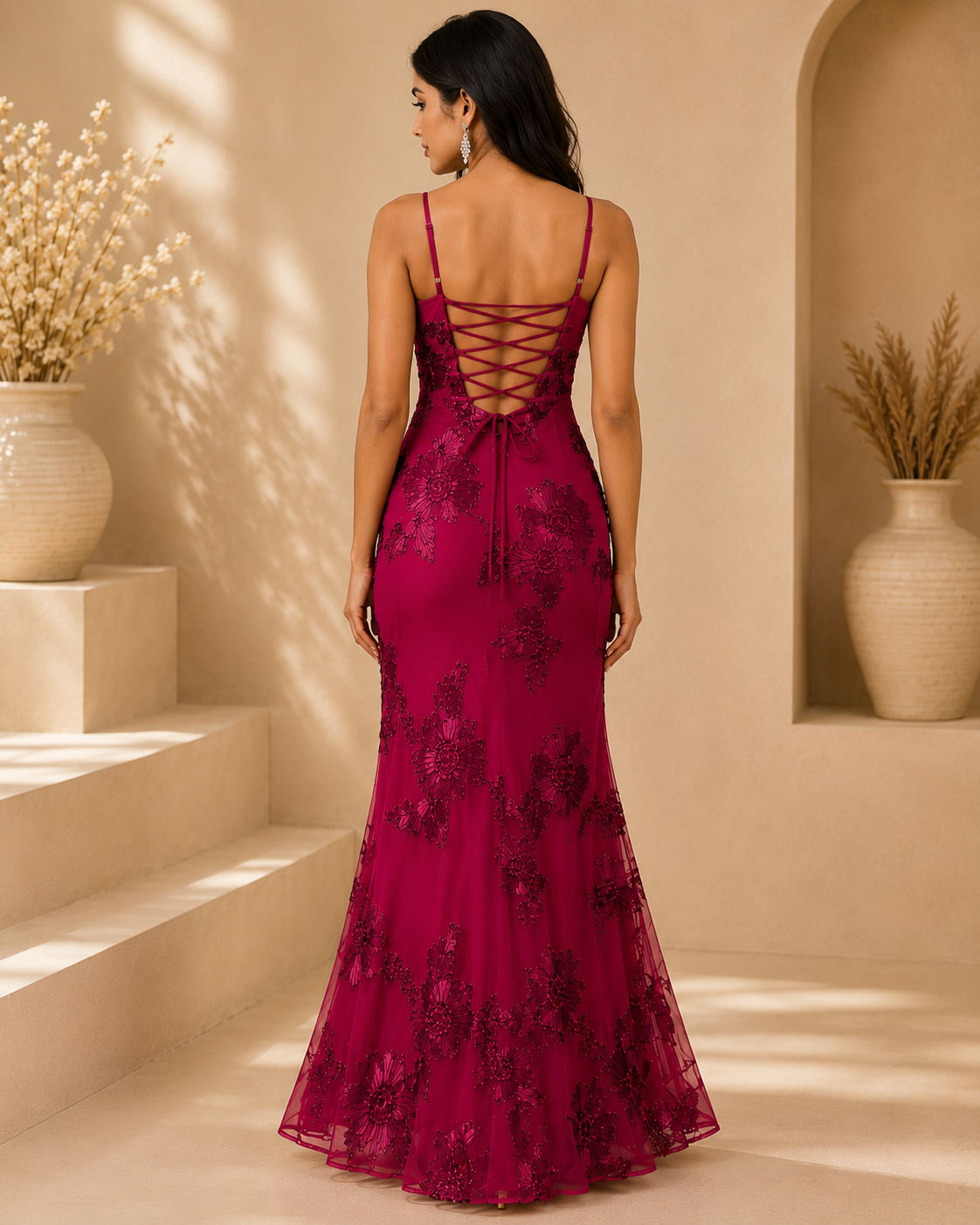 Floral Mesh Dress