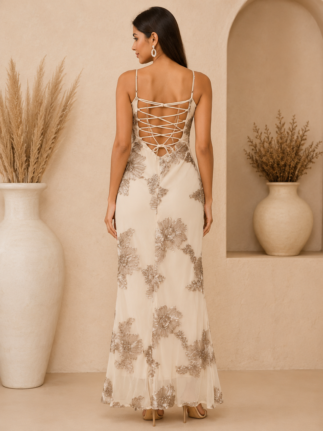 Floral Mesh Dress
