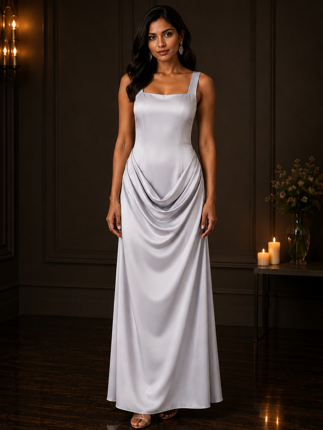 Ruched Waist Party Dress